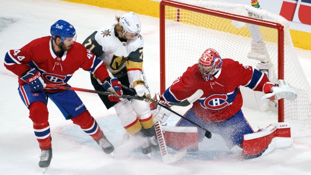 Carey Price, Joel Edmundson, William Karlsson, The Canadian Press Carey Price, Joel Edmundson, William Karlsson