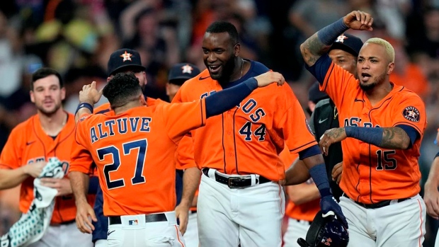 Yordan Álvarez and Houston Astros , The Canadian Press Yordan Álvarez and Houston Astros