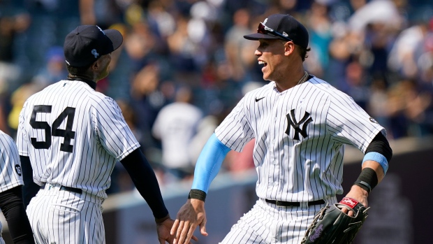 Aroldis Champman Aaron Judge, The Canadian Press Aroldis Champman Aaron Judge