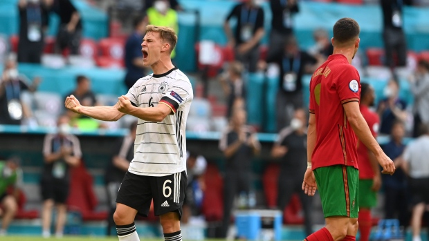 Germany's Joshua Kimmich celebrates