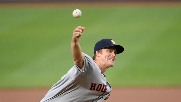 Zack Greinke, The Canadian Press Zack Greinke