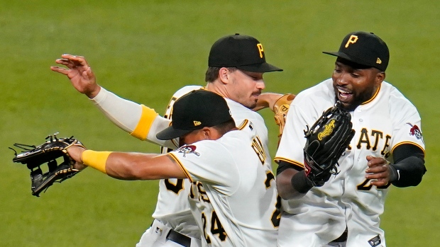 Pittsburgh Pirates celebrate, The Canadian Press Pittsburgh Pirates celebrate