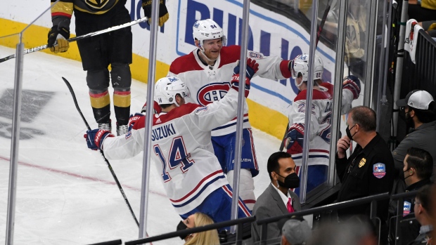 Montreal Canadiens celebrate, The Canadian Press Montreal Canadiens celebrate