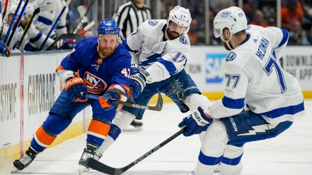  Leo Komarov and Victor Hedman