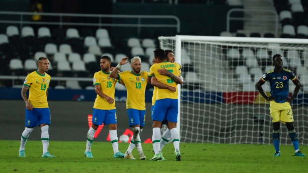 Brazil Celebrates , The Canadian Press Brazil Celebrates