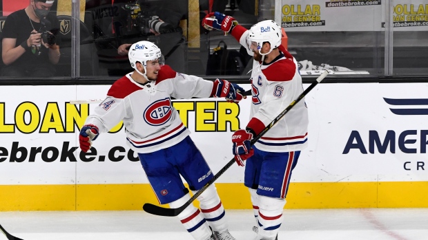 Nick Suzuki and Shea Weber