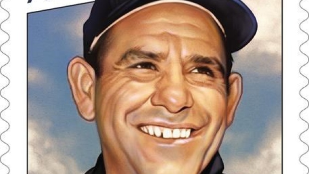 Yogi Berra stamp, The Canadian Press Yogi Berra stamp
