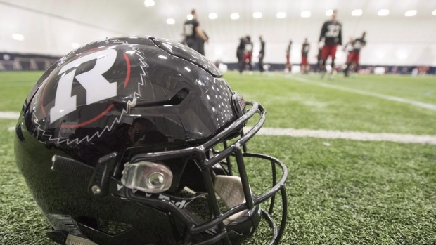 Ottawa Redblacks helmet, The Canadian Press Ottawa Redblacks helmet