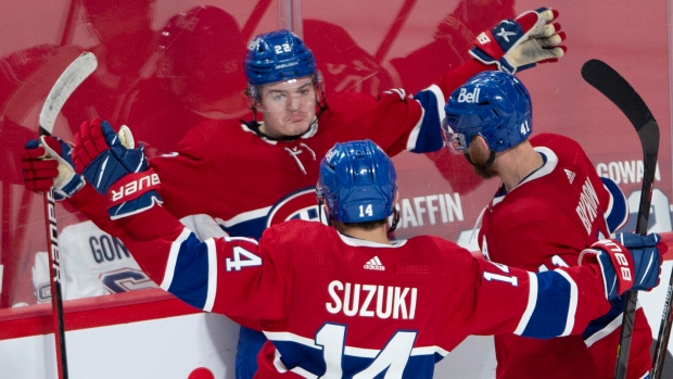 Cole Caufield Nick Suzuki Paul Byron, The Canadian Press Cole Caufield Nick Suzuki Paul Byron