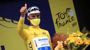 Alaphilippe wins crash-marred first stage of Tour de France