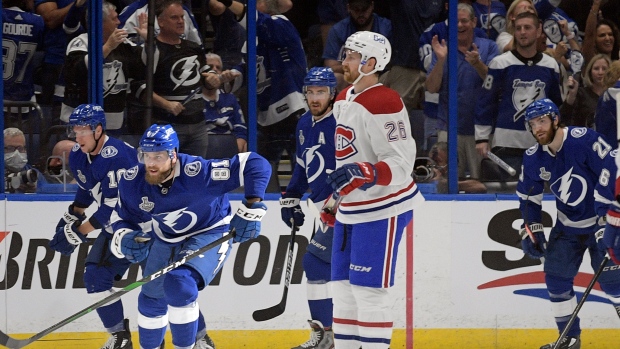 Tampa Bay Lightning celebrate, The Canadian Press Tampa Bay Lightning celebrate
