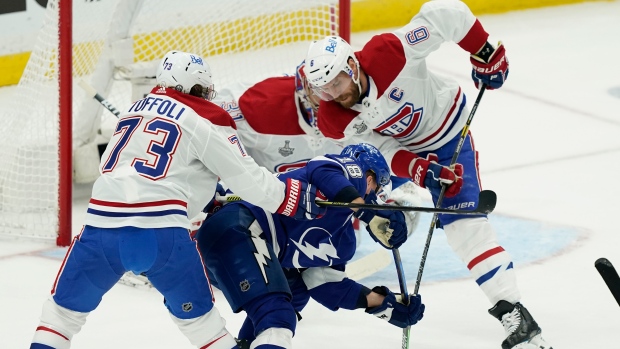 Tyler Toffoli Ondrej Palat Shea Weber, The Canadian Press Tyler Toffoli Ondrej Palat Shea Weber