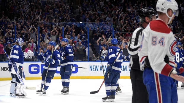 Lightning Celebrate , The Canadian Press Lightning Celebrate
