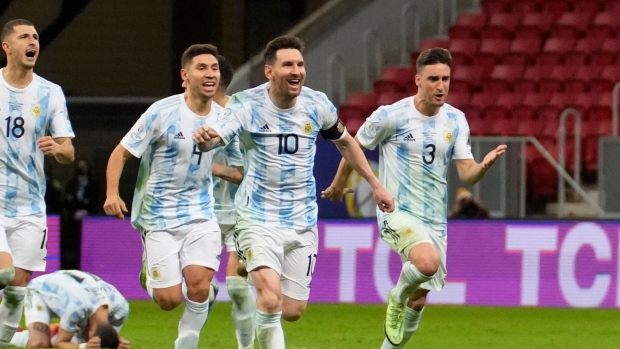 Argentina celebrates, The Canadian Press Argentina celebrates