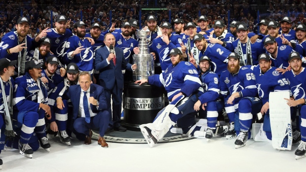 Champion Blues finally back to playing hockey, after one final Stanley Cup  celebration