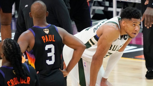 Chris Paul, Giannis Antetokounmpo, The Canadian Press Chris Paul, Giannis Antetokounmpo