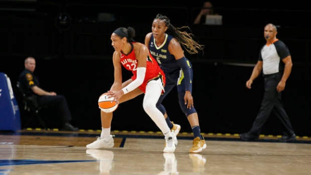 A'ja Wilson Kayla Thornton, Tim Heitman/NBAE via Getty Images A'ja Wilson Kayla Thornton