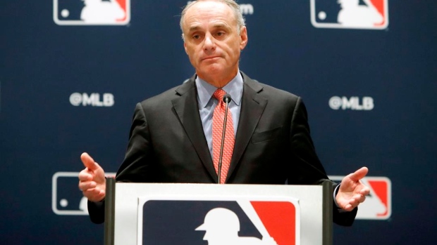 Manfred won't say how MLB would react to Texas election law Article Image 0, The Canadian Press Manfred won't say how MLB would react to Texas election law Article Image 0
