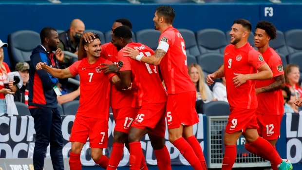 Canada celebrates at Gold Cup