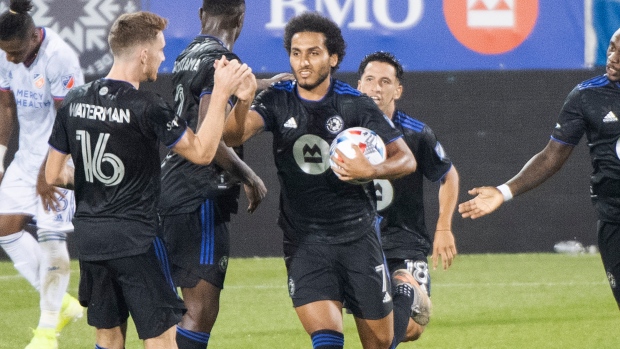 CF Montreal's Ahmed Hamdi Celebrates , The Canadian Press CF Montreal's Ahmed Hamdi Celebrates