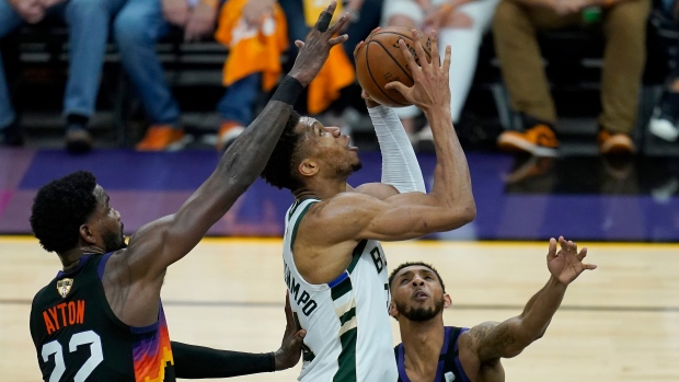 Giannis Antetokounmpo, The Canadian Press Giannis Antetokounmpo