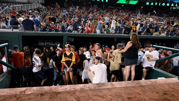 Fans at Nationals Park, The Canadian Press Fans at Nationals Park