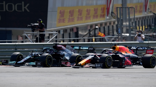 Lewis Hamilton and Max Verstappen