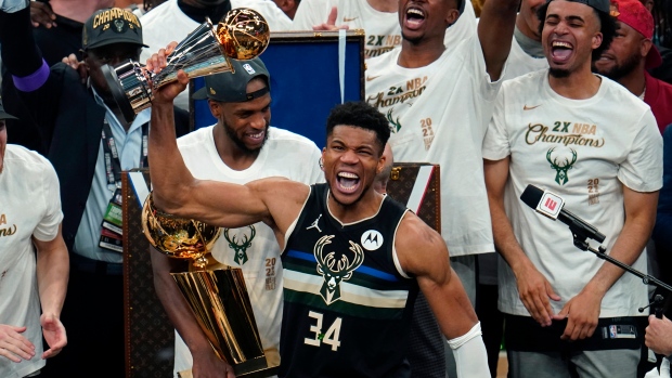 Giannis Antetokounmpo NBA Finals MVP, The Canadian Press Giannis Antetokounmpo NBA Finals MVP