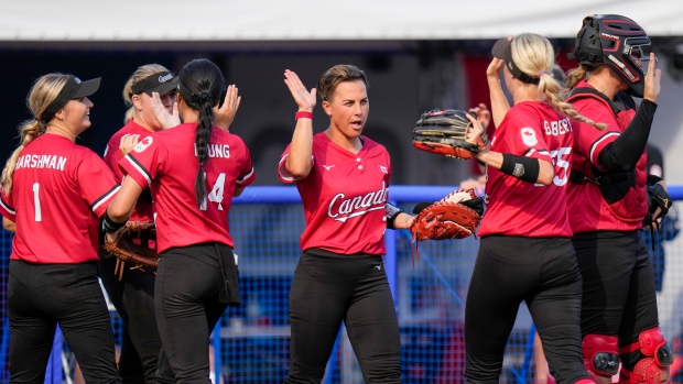 Team Canada celebrates 