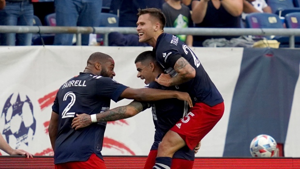 New England Revolution celebrate, The Canadian Press New England Revolution celebrate