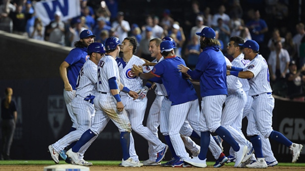 Chicago Cubs celebrate , Getty Images Chicago Cubs celebrate