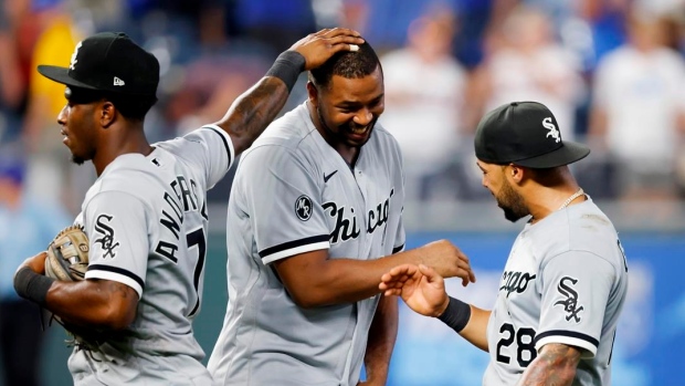 Chicago White Sox celebrate, The Canadian Press Chicago White Sox celebrate