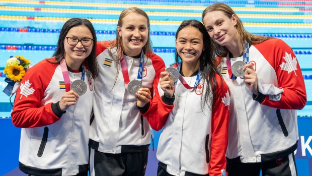 Mac Neil, Rebecca Smith, Kayla Sanchez, Penny Oleksiak, The Canadian Press Mac Neil, Rebecca Smith, Kayla Sanchez, Penny Oleksiak