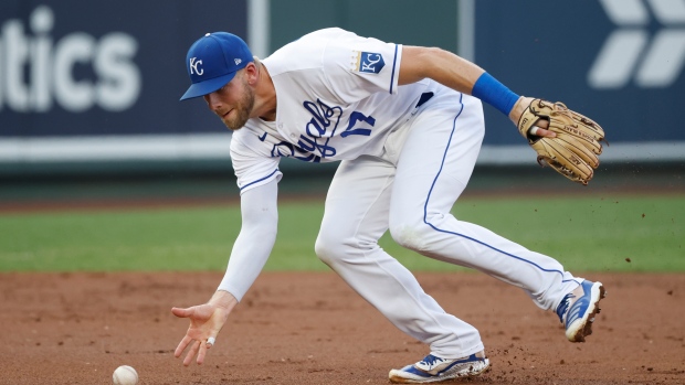 Kansas City Royals third baseman Hunter Dozier, The Canadian Press Kansas City Royals third baseman Hunter Dozier
