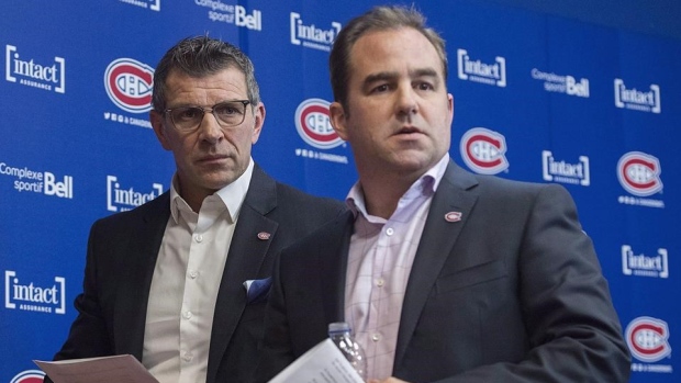 Marc Bergevin and Geoff Molson, The Canadian Press Marc Bergevin and Geoff Molson