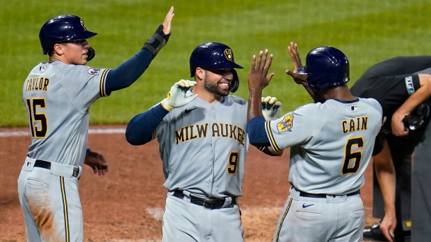Milwaukee Brewers celebrate