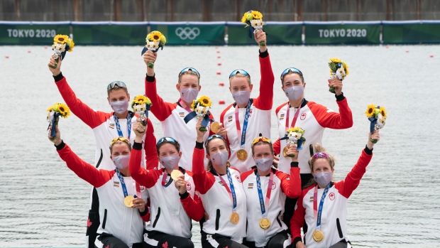 Olympics Canada Women S Eight Rowing Gold Medal Tsn Ca