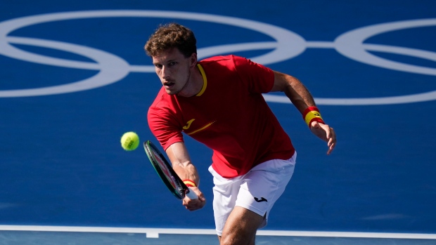 Carreno Busta upsets Djokovic to capture Olympic bronze