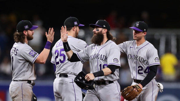 Rockies Celebrate , The Canadian Press Rockies Celebrate