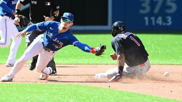 Blue Jays fall 5-2 to Cleveland in extra-inning loss Article Image 0, The Canadian Press Blue Jays fall 5-2 to Cleveland in extra-inning loss Article Image 0