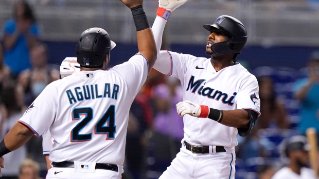 Lewis Brinson, Jesus Aguilar, The Canadian Press Lewis Brinson, Jesus Aguilar