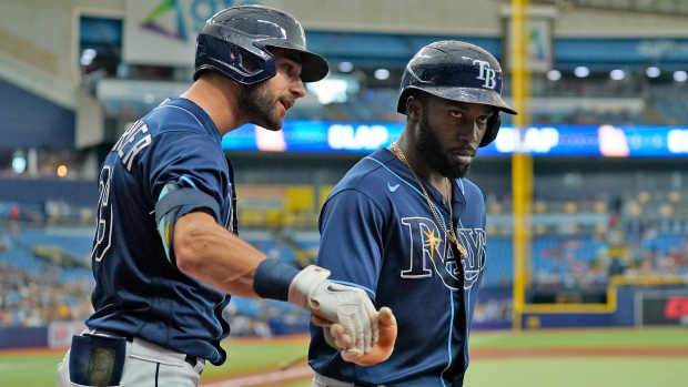 Randy Arozarena and Kevin Kiermaier, The Canadian Press Randy Arozarena and Kevin Kiermaier