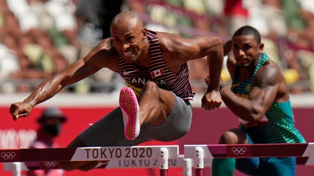 Damian Warner Olympic decathlon record hurdles 