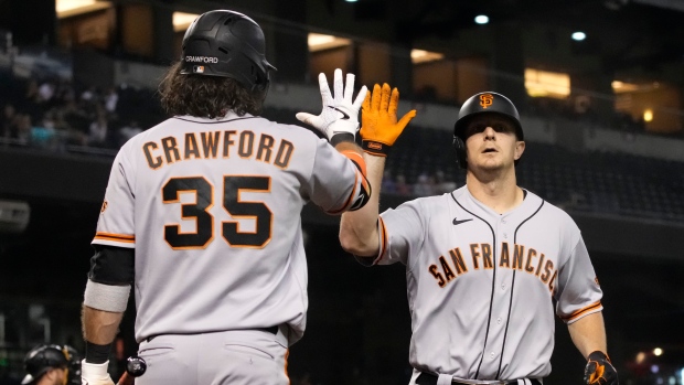 Brandon Crawford Alex Dickerson, The Canadian Press Brandon Crawford Alex Dickerson