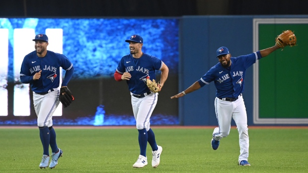 Toronto Blue Jays celebrate