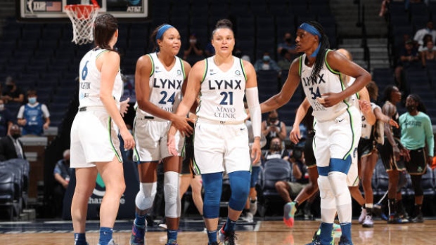 Bridget Carleton Napheesa Collier Kayla McBride Sylvia Fowles, David Sherman/NBAE via Getty Images Bridget Carleton Napheesa Collier Kayla McBride Sylvia Fowles