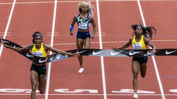 Elaine Thompson-Herah, The Canadian Press Elaine Thompson-Herah