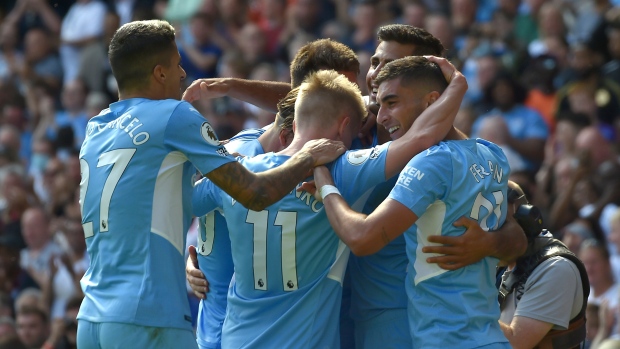 Manchester City celebrates