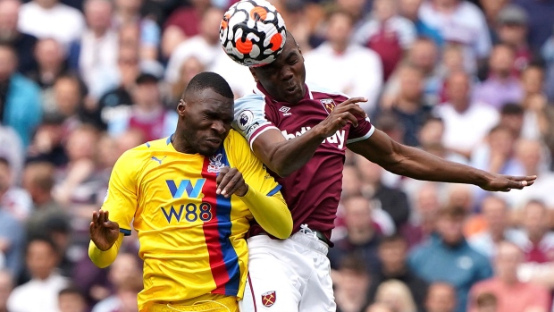 Christian Benteke, left,  and Angelo Ogbonna