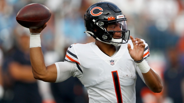 Justin Fields Nick Foles Chicago Bears Tennessee Titans TSN